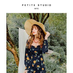 LAST DAY -- Petite Studio NYC Arya Dress - Navy Floral NWT